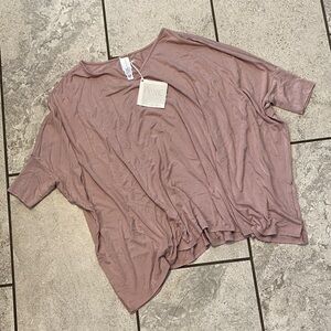 Wynne Layers Mauve Short Sleeve Dolman Top